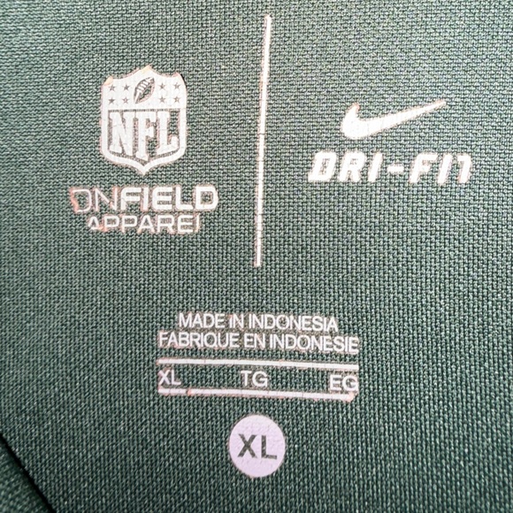 New York Jets Polo Shirt Men’s Green White Men’s Size-XL - Picture 11 of 14